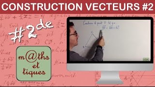 Construire un point à partir dune somme de vecteurs  Seconde [upl. by Siri]