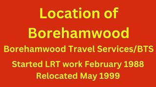 Location of the BTS yard at Borehamwood Borehamwood Travel Services [upl. by Keon]