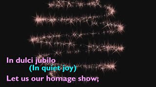 In Dulci Jubilo Tune In Dulci Jubilo  4vv with lyrics for congregations [upl. by Atsylak]