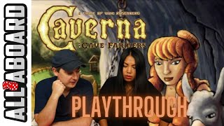 CAVERNA  Board Game  2Player Playthrough  Fields of Green and Hollow Halls [upl. by Surtimed623]