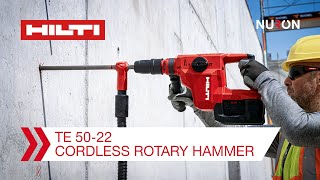 Hilti Nuron TE 5022 Cordless SDS Max Rotary Hammer  Features and Benefits [upl. by Ailedo]