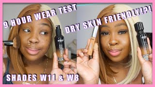 BPERFECT COSMETICS CHROMA COVER FOUNDATION amp CONCEALER  REVIEW  9 HOUR WEAR TEST  DRY SKIN [upl. by Farnsworth]