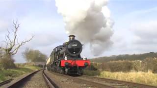 British Railways 4953 Pitchford Hall in action at the Great Central Railway UK [upl. by Shimkus]