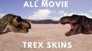 All TRex movie skins in Jurassic World Evolution 2 🦖 [upl. by Mahala392]