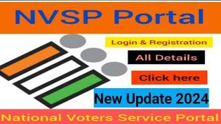 Register Online on NVSPvoter card apply online  voter card new portal nvsp new voter registration [upl. by Nisay]