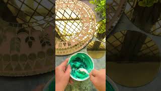 Mirror Mosaic Art 😱😱😱😱😱  mosaic art tutorial for beginners shorts trending [upl. by Rabin]