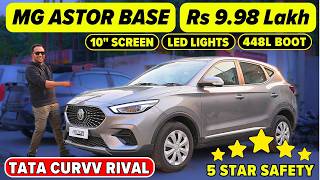 2024 MG Astor BASE Model  Sprint Variant  5 Star Safety  LED Lights  Tata Curvv amp Creta Rival🔥 [upl. by Burley]