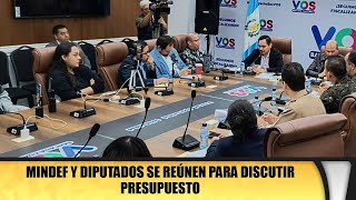 MINDEF y diputados se reúnen para discutir presupuesto [upl. by Ahsot149]