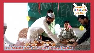 September 5 2022 Teacher Day celebration Haji Abdullah kazim inter College Shujaganj Ayodhya [upl. by Anaynek]