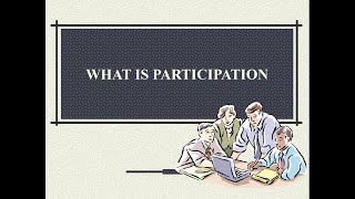 What is Participation  Social Awareness [upl. by Elik]