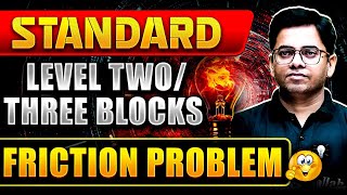 TwoThree Blocks Friction Problem  JEE Advanced Physics Question [upl. by Lleder253]