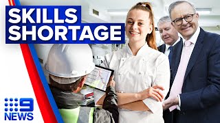 Australia suffering worlds second worst skills shortage  9 News Australia [upl. by Peti730]