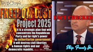 Project 2025 EXPOSED and FACT CHECKED in real time [upl. by Nedgo72]