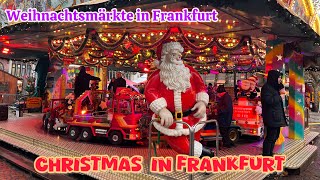 Christmas markets in Frankfurt  Weihnachtsmärkte Germany Frankfurt  Travel Ways [upl. by Tamer]