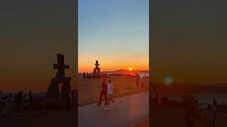 Inukshuk at English Bay Beach [upl. by Liamaj215]