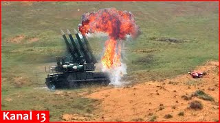 Another Russian BukM1 air defense system is destroyed in Ukraine [upl. by Ellita]