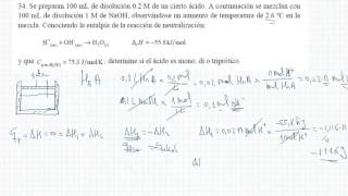 Termodinámica Primer principio Problema 34 [upl. by Rekoob]