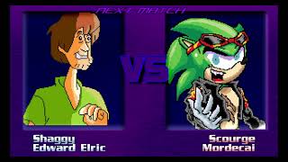 Mugen Shaggy amp Edward Elric Vs Scourge amp Mordecai [upl. by Uball]