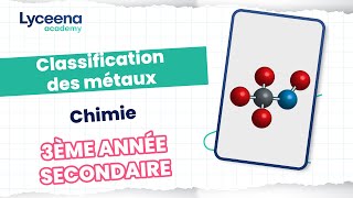 3 ème année secondaire Maths Chimie  Classification des métaux [upl. by Eihs]