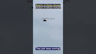 Massive Geran Drone Swarm Spotted – Air Defenses Overwhelmed [upl. by Kusin]