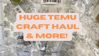 HUGE TEMU craft haul amp more Cutting dies stamps GINGERBREAD  discount code in desc [upl. by Peadar988]