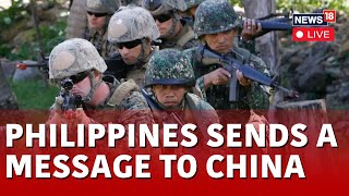 Philippines China LIVE  Philippines US Simulate Mock Invasions In Conflict Games Against China [upl. by Bigford445]