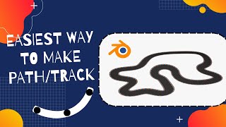 How to Easily make trackspaths in Blender blender3ddesign racing track [upl. by Aelyak244]