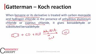 Gatterman  Koch Reaction  Preparation of Benzaldehyde  Name Reaction [upl. by Dianthe]