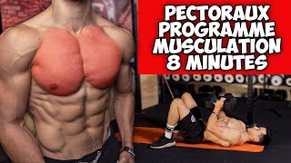 Explosez vos Pectoraux  Exercice musculation haltère en 8 minutes [upl. by Anawk]