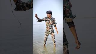 Fauji Machli Ke Jagah Sap Pakar liya😆🙏  Salute Indian Army😭🙏  youtubeshorts army indianarmy [upl. by Dunham]