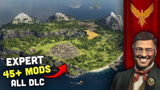 THE ROAD TO ROME  Lets Play ANNO 1800  Ep1 All DLC MODS EXPERT [upl. by Cleavland]