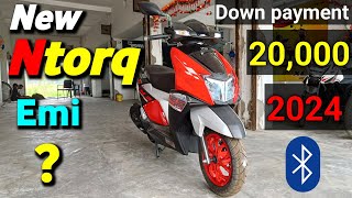 20000 Down payment EMI   Tvs ntorq 125 2024 Model 🔥 price features Mileage [upl. by Allertse597]