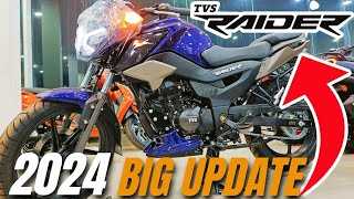 tvs raider 125cc 2024 model  Tvs Raider 125 BS6 Full Detailed Review  Rider New Features Mileage [upl. by Gwenora]