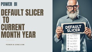 How to Set Default Slicer selection to Current Year  Month in Power BI [upl. by Htebazile]