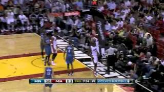 LeBron James brutal chasedown block on Wesley Johnson lay up vs Minnesota Timberwolves [upl. by Ahsetal]