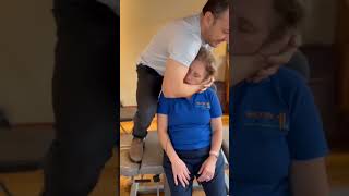 Occipital Lift Adjustment To Release Tension Headache chiropractic [upl. by Menon]