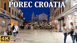 Porec Croatia  Walking Tour 4k UHD [upl. by Nonahs]