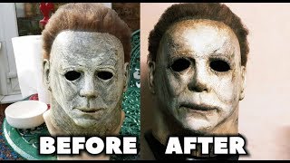 REPAINTING THE TRICK OR TREAT STUDIOS HALLOWEEN 2018 MICHAEL MYERS MASK [upl. by Howlend]