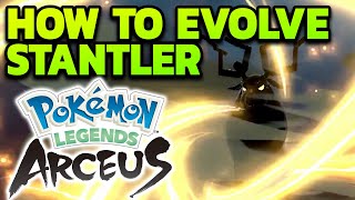 How to Evolve Stantler into Wyrdeer in Pokémon Legends Arceus [upl. by Dowell]