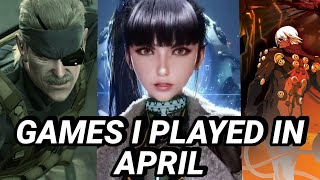 GAMES I PLAYED IN APRIL [upl. by Nivled]