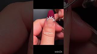 Simple nail art design shots nailart shortfeed viral [upl. by Seline822]