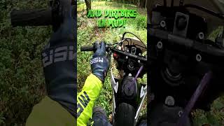 Powering through the mud with AWD  ALL WHEEL DRIVE dirt bike  Christini AWD 250cc big wheel [upl. by Nylrats]