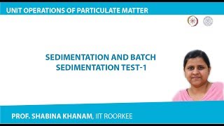 Sedimentation and Batch Sedimentation Test1 [upl. by Cha]