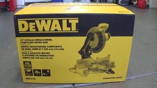 New Saw  DeWALT dw715 12quot Compound Miter Saw  Unboxing and review [upl. by Thury]