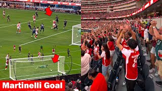 Arsenal Fans Reactions to Gabriel Martinelli Winning Goal vs Manchester United [upl. by Shifra]