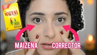 Esconde las Ojeras al 100 con Maizena  Truco BAKING Mira los resultados [upl. by Ardnalak]