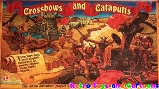 Crossbows and Catapults Board Game Commercial Retro Toys and Cartoons [upl. by Dailey]