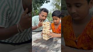 Playing jenga for first time ever Bengali mini blog shorts🥵 [upl. by Anelad938]