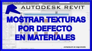 TEXTURAS POR DEFECTO PARA MATERIALES EN REVIT│TUTORIAL [upl. by Lashond479]