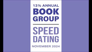 Book Group Speed Dating More Than 25 Books to Look for Through May 2025 [upl. by Kistner]